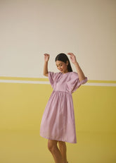 A Model Wearing Multicolor Sun Garden Dress, curated by Only Ethikal